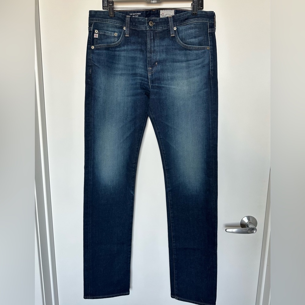 Perfect Condition: AG Denim 360 - The Matchbox Slim Straight Jeans - Size 33x34